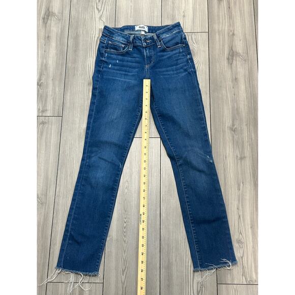 Paige SkyLine  Skinny Raw Hem Jeans Size 25 - Picture 2 of 9